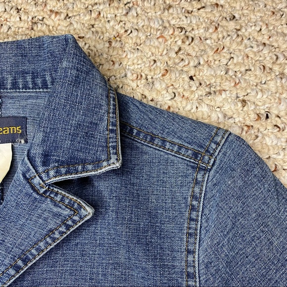 Vintage Y2K Armor Denim 1 piece Jumpsuit Flared Belted Hippiecore Women’s Small - Picture 3 of 14